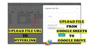 Google Apps Script - Upload File from Google Sheet Part 9: Change File URL to Hyperlink