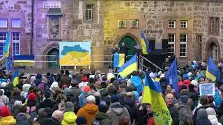 Мітинг на ринковій площі Марбурга в річницю початку російської агресії проти України (2)