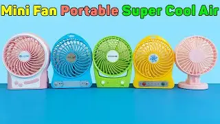 Mini Fan - Portable Multifunctional Rechargeable USB, Super Cool Air | Unboxing And Review