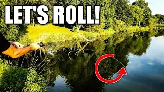 Bass Fishing for Beginners: How to Sidearm Roll Cast with a BAITCASTER (VERY USEFUL CAST)