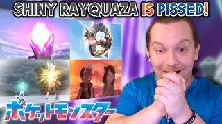 SHINY RAYQUAZA BREAKS OUT & ESCAPES!! ROY CATCHES FUECOCO! Pokémon Horizons Episode 6 REACTION!