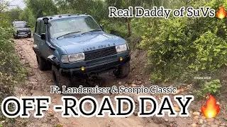 Off -Road Day with Land Cruiser fj80 and Scorpio 🔥 #landcruiser #scorpio #offroad #trending