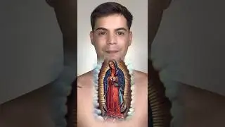 FIZ UMA HOMENAGEM A NOSSA SENHORA DE GUADALUPE | MAQUIAGEM ARTÍSTICA #shorts