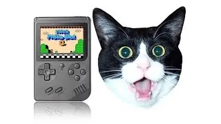 Built-in 168 Classic Game Retro FC Handheld Console - BLACK 11.6 X 7.8 X 2 CM