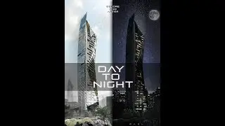 Day to Night in Photoshop | Post Production | Skyscraper