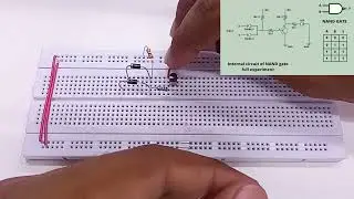 NAND GATE  using diode and transistor | Breadboard Implementation |