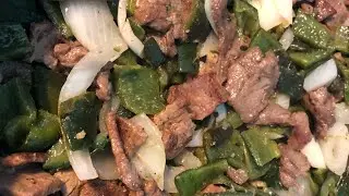 Bistec Ranchero con rajás de chile poblano