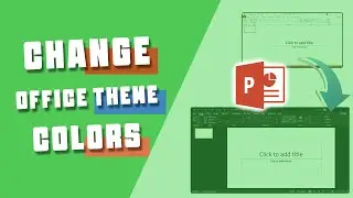 change office theme colors |🔥 How to change office theme colors to black-gray
