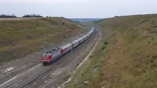 ЭП1М-755 с поездом №50 Санкт-Петербург - Кисловодск