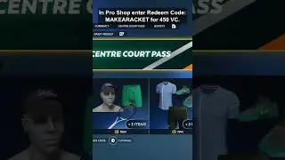TopSpin 2K25 NEW Locker Code: Redeem FREE VC from Pro Shop for your MyPlayer #TopSpin2K25 #RallyOn