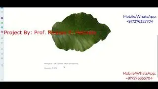 Medicinal Leaf Type Classification Using Image Processing Python Project With Source Code