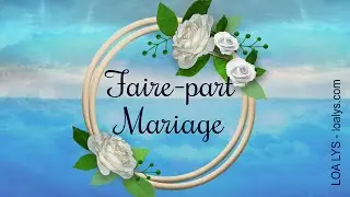 266 - Faire-part mariage vidéo - MODÈLE D'INVITATION MARIAGE