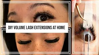 DIY LASH EXTENSIONS AT HOME (Volume Lashes + Products&Safety)