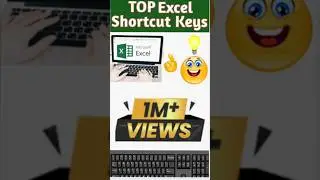 🔥 Excel Shortcut Keys || Top Shortcut Keys || Shortcut Keys 