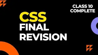 CSS final revision || Class 10 computer application (165) CBSE || Types of CSS || Complete