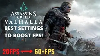 Assassins Creed Valhalla BEST PC SETTINGS to increase FPS and STOP LAG! (AC Valhalla)