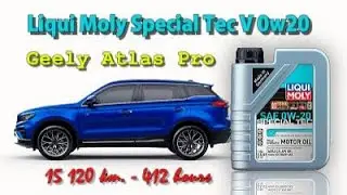 Liqui Moly Special Tec V 0w20 (отработка из Geely Atlas Pro, 15 120 км., 412 моточасов).