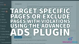 Target Specific Pages Or Exclude Pages With Violations Using The Advanced Ads Plugin