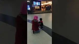 Hayyan first time walk on forum mall floor ..