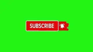 Subscribe Button Green Screen No Copyright