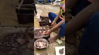 roop Chand fish cutting
