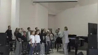 "Работа с эстрадным хором" (открытый урок Людмилы Юрьевны Кравцовой)