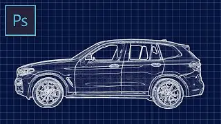 How to Make a Blueprint Effect in Photoshop