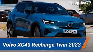 Volvo XC40 Recharge Twin 2023 - Maniobra de esquiva (moose test) y eslalon | km77.com