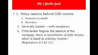 Tax Consequences in a Short Sale: Webinar with Attorney and CPA Paul Horn