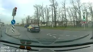 На красный полным ходом