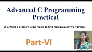 Write a program using macro to find maximum of two numbers. Adv. C practical