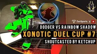 Dodger vs Rainbow Shadow - Silent Siege (Casted by Ketchup) - ZenSports Xonotic Duel Cup 7