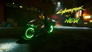 Cyberpunk 2077, Neon Rims Recolors For Bikes Mod!! (4K PC)