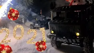 Новогодний танковый ангар из снега!