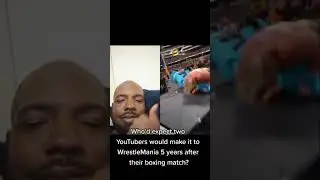 REACTION to Logan Paul Diving on KSI at Wrestlemania 39 #shorts  #tiktok #wwe
