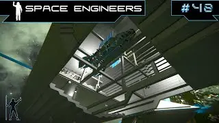 New Vertical Hangar Door Design! - Capital Ship Part 10 - Space Engineers LP - E48