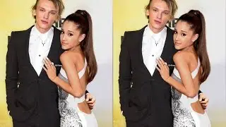 photoshop edit - ariana grande and jamie campbell bower