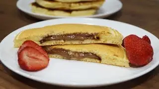Панкейки с нутеллой внутри