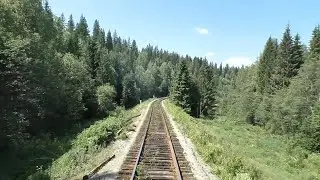 Ручные стрелки и заросшие пути. Малодеятельная ветка Урала. Линия Чусовская — Кузино из окна вагона