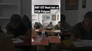 MHT-CET Mock Test at tution CCIM pulgaon #mhtcet2023