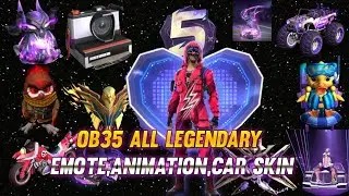 OB35 All Emote Animation | Ob35 Update All Legendary Items | OB35 All Bundle