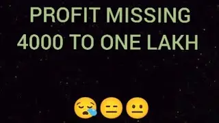 4000 to 1 lak 25000 missing profit so sad of nifty monthly expiry....😪