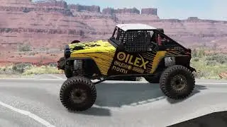 Cars vs 200 Potholes -- BeamNG Drive