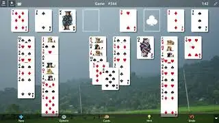 FreeCell Game #344 SOLVED/ Microsoft Solitaire Collection
