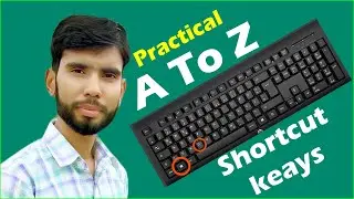 MS Word shortcut keys A to Z  | Basic Computer Keyboard Shortcut Keys A to Z