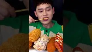 Cheese Tteokbokki with Crispy Corn Dog🧀 Ball MukBang~!! #bonggil #eatwithbonggil #bonggilontiktok