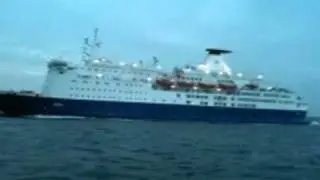Julia leaving Cork Harbour