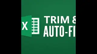 Excel Trim and Auto fit