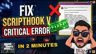 How to Fix ScriptHookV Critical Error in GTA 5 Legacy & Enhanced (FIX JULY 2026)