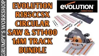 Evolution R185CCSX Circular Saw & ST1400 1.4m Track Bundle